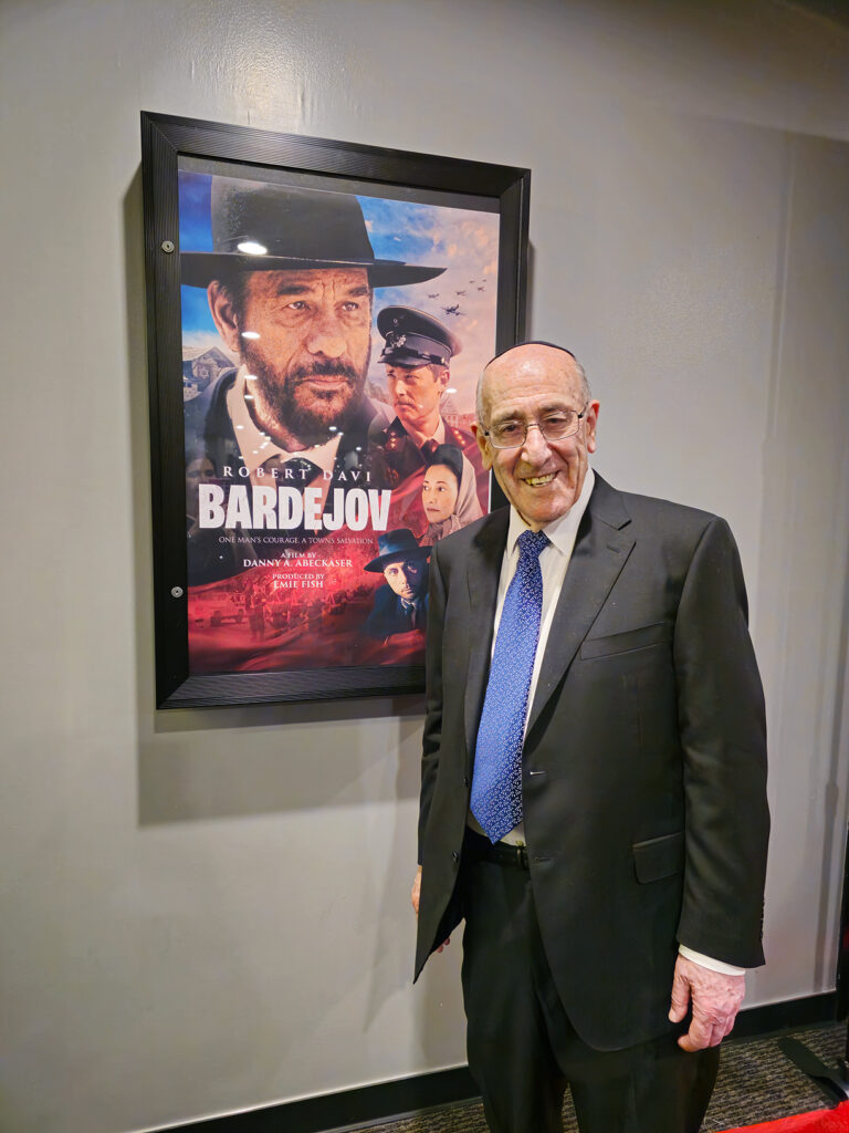 Bardejov Premiere in Los Angeles - Emil with Poster